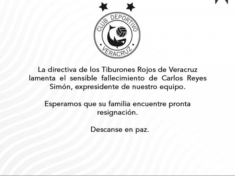 Fallece ex Presidente de los Tiburones Rojos