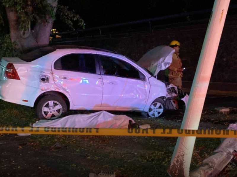 Fallece joven en un choque sobre avenida Vallarta