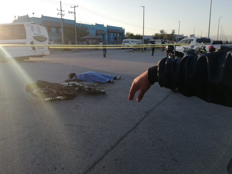 Fallece motociclista en parque industrial de Torreón