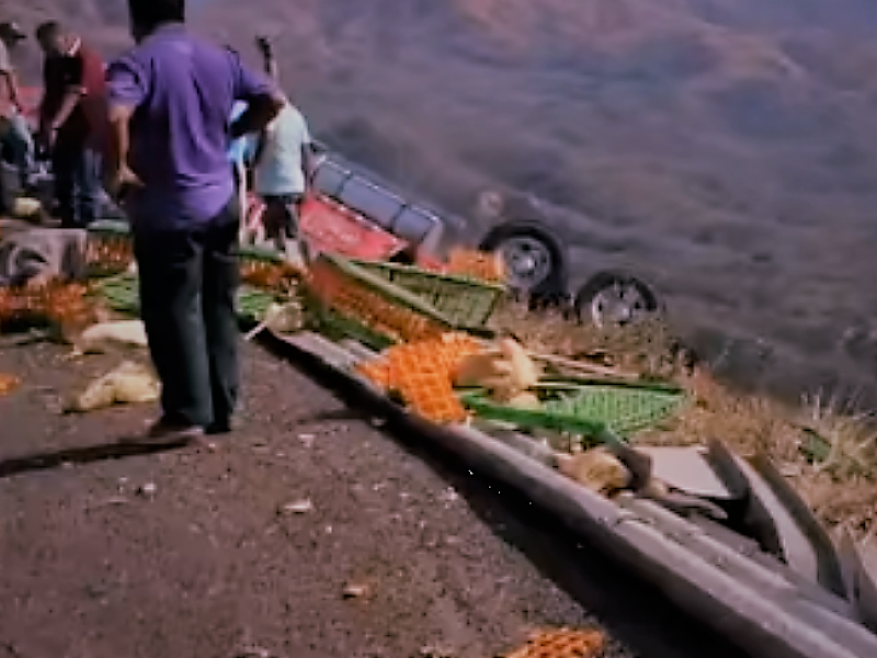 Fallece transportista en accidente.