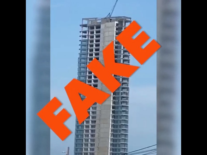 Falso el video de un edificio balanceandose durante sismo