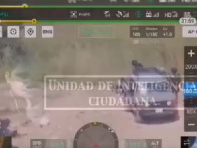 Falso video de militares entregando drones a delincuentes