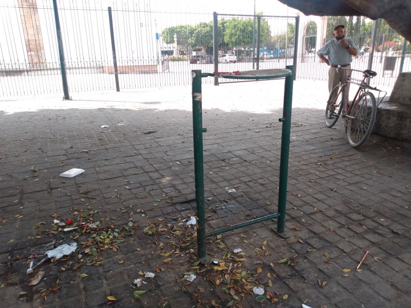 Falta conciencia ciudadana en la Plaza de San Juan