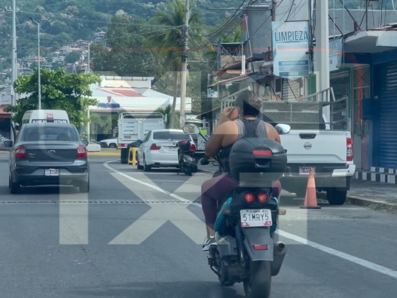 Falta de cultura vial en motociclistas de Zihuatanejo