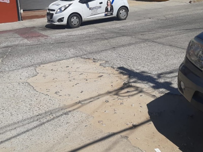 Falta de mantenimiento en calles del centro de San José del Cabo