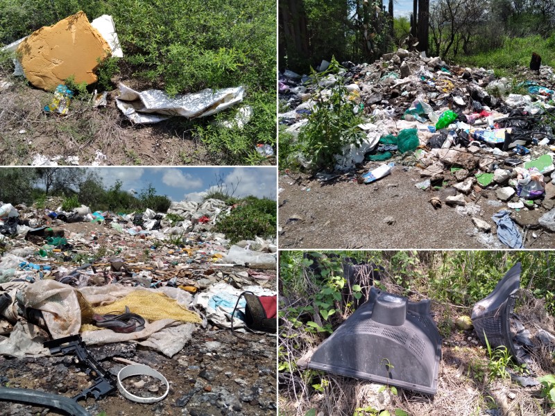 Falta de recolección en Coapan genera tiraderos clandestinos de basura