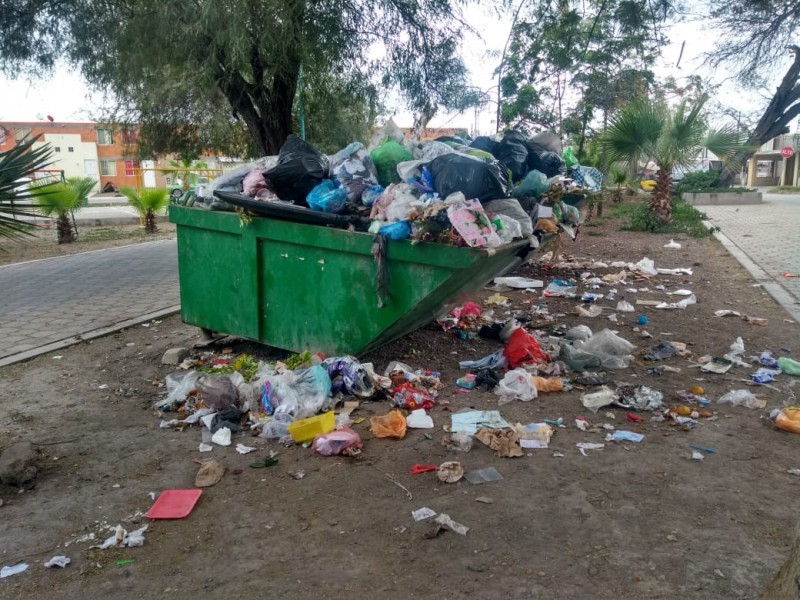 Falta recolección de basura en Real san Lorenzo