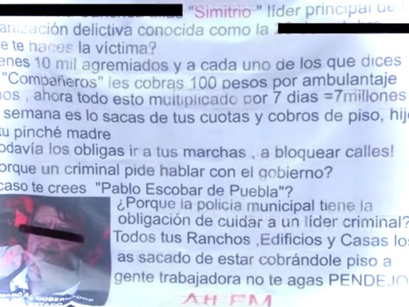 Familia Michoacana amenaza a líder de la UPVA 28 de Octubre