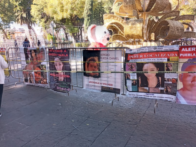 Puebla: Familiares de desaparecidos colocan árbol de la esperanza
