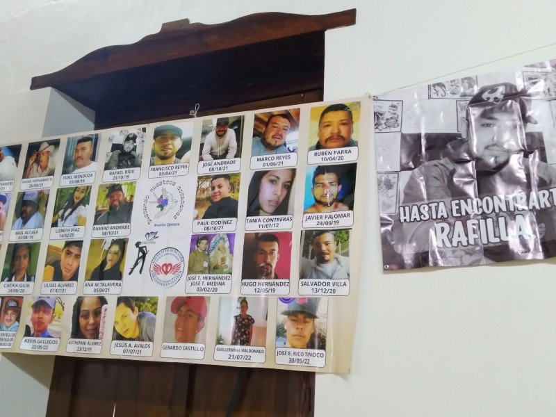 Familiares de personas desaparecidas preparan ofrenda y volanteo en Zamora 