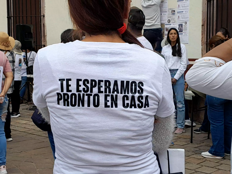 Familiares de víctimas de desaparición forzada se manifiestan en Zacatecas