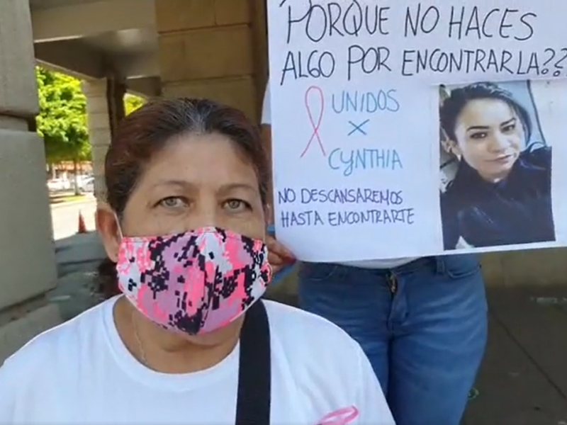Protestan para saber paradero de mujer policía desaparecida