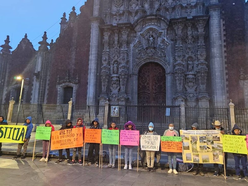 Familias desplazadas de Buenavista exigen intervención directa de la presidenta Claudia Sheinbaum