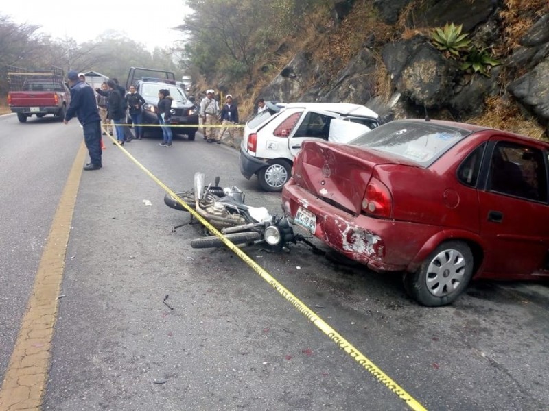 Fatal accidente en el tramo carretero SCLC-Teopisca