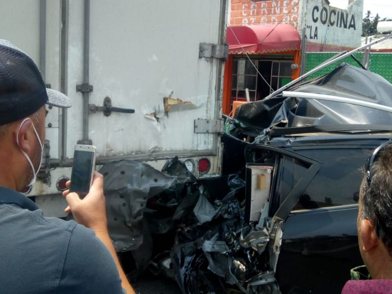 Fatal accidente en la México-Toluca deja 4 muertos