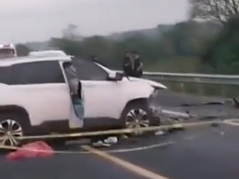 Fatal accidente sobre la carretera Cardel-Poza Rica