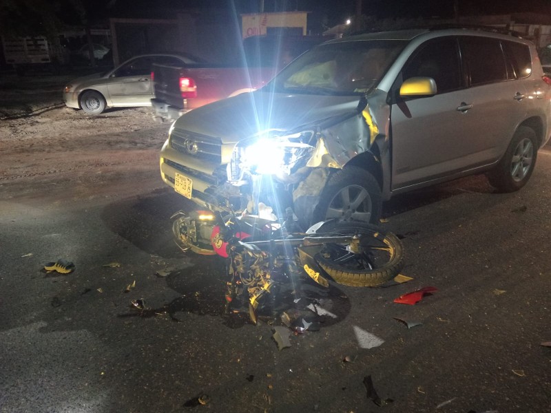 Fatal choque entre auto y moto en tramo Bacobampo–Navojoa