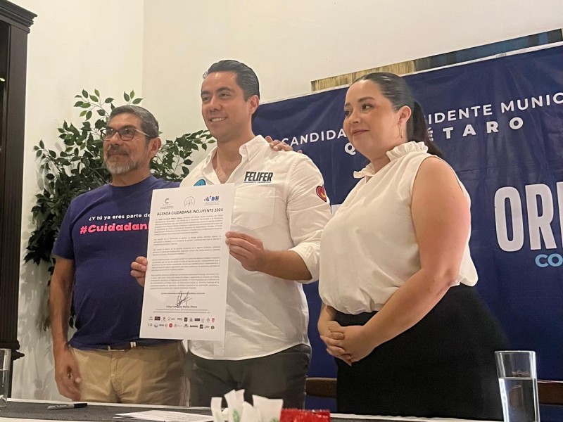 Felifer Macías firma Agenda Ciudadana Incluyente