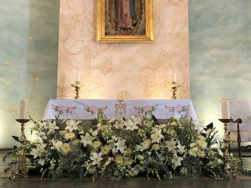 Feligreses celebrarán a la Virgen de Guadalupe