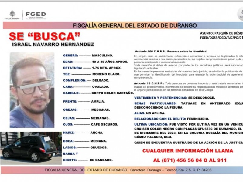 Feminicida de Daniela Perales, buscado por la Interpol