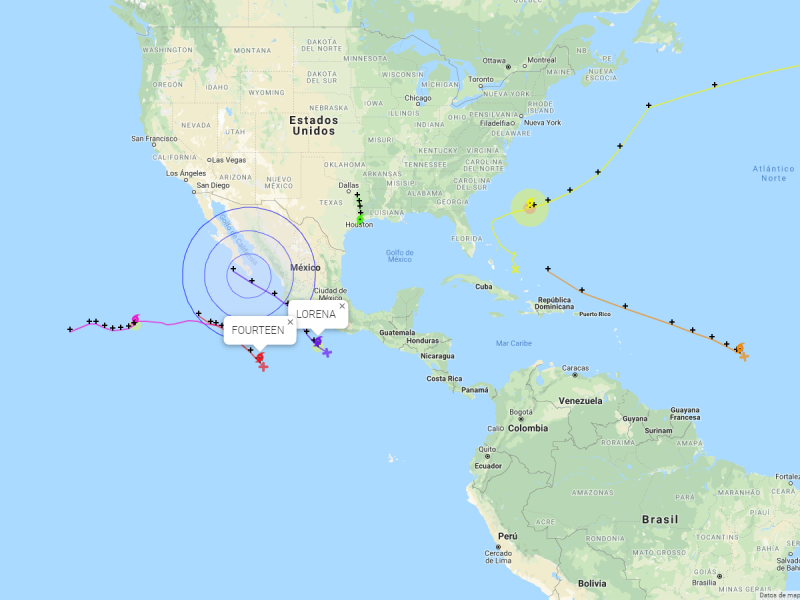 Fenómenos Tropicales en el Océano Pacífico