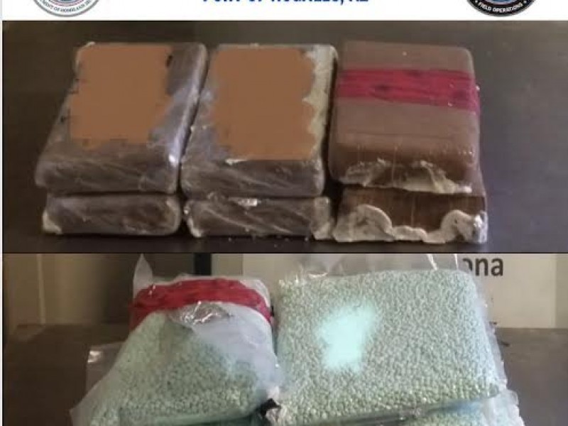 Fentanilo y cocaína transportadas en hielera