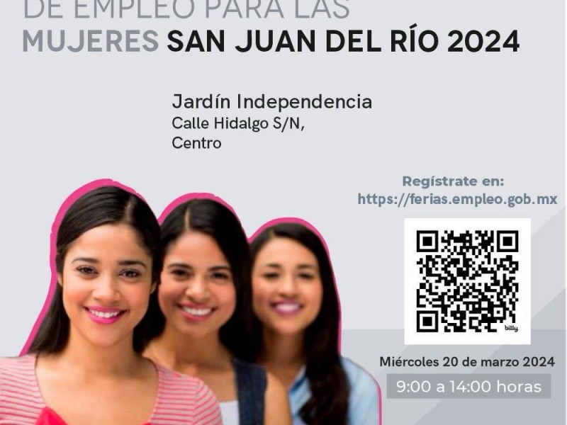 Ferias de empleo para mujeres en Querétaro y SJR