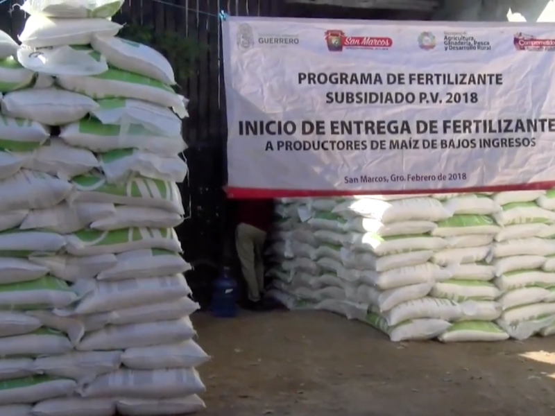 Fertilizante llegará a Zihuatanejo en esta semana