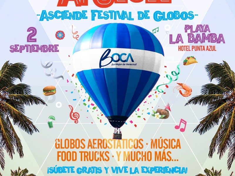 Todo listo para Festival de globos aerostáticos-Boca del Río