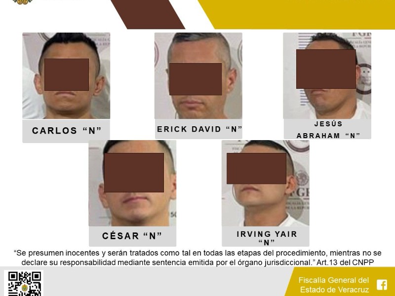 FGE confirma detención de 5 presuntos secuestradores