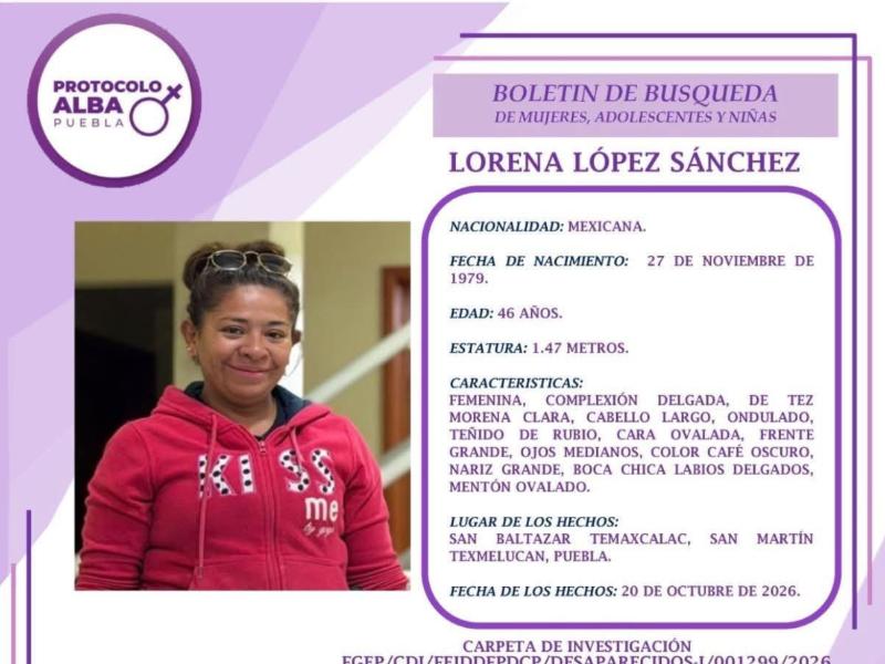 FGE confirma identidad de Lorena, hallada sin vida junto al Arco Norte