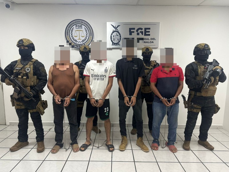 FGE detiene a cuatro sujetos por intento de homicidio en Navolato