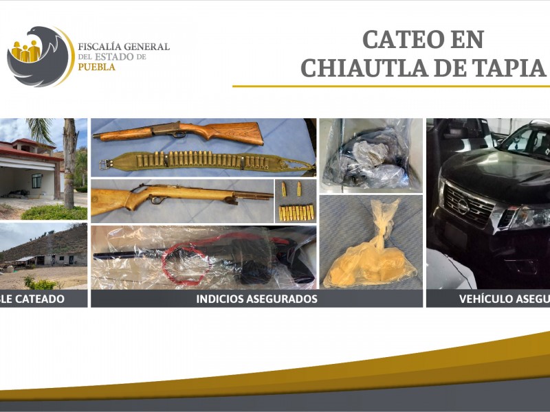 FGE logró vinculación a proceso de cuatro durante cateo