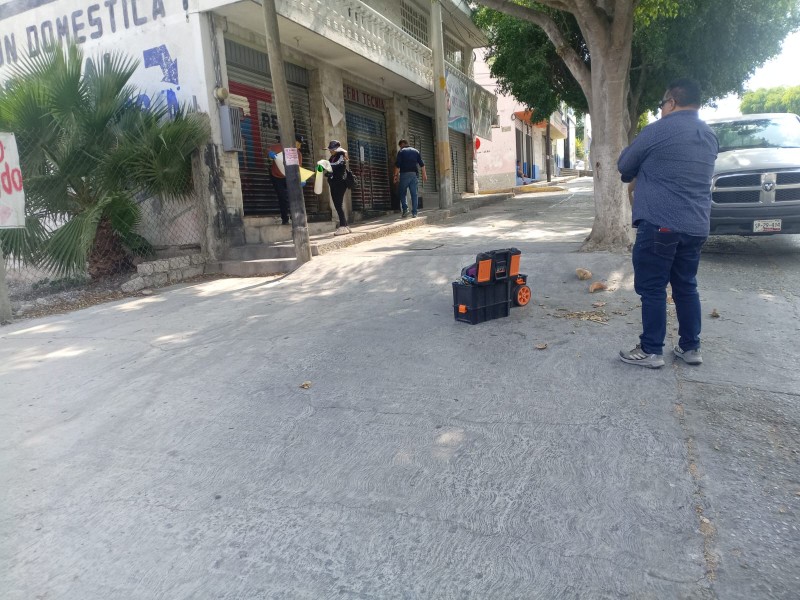 FGE realiza un peritaje en la zona de la agresión