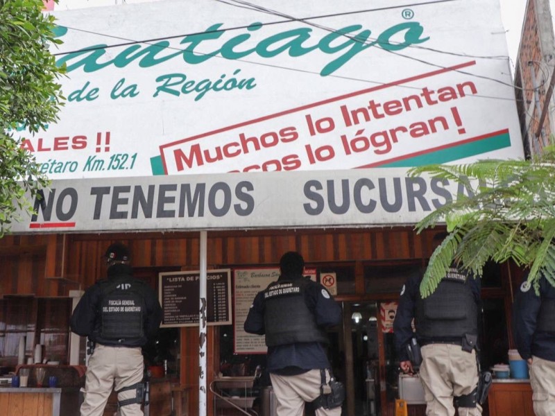 FGE realizó cateos relacionados a homicidio en Barbacoa Santiago