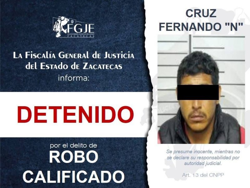 FGJEZ detiene ejecuta tres ordenes de aprehensión