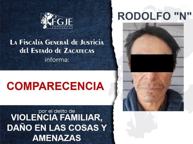 FGJEZ logra vinculación a proceso por abandono de familiares y violencia familiar