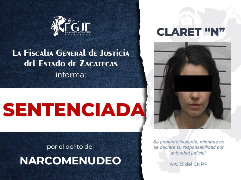 FGJEZ obtiene sentencia por narcomenudeo en Guadalupe