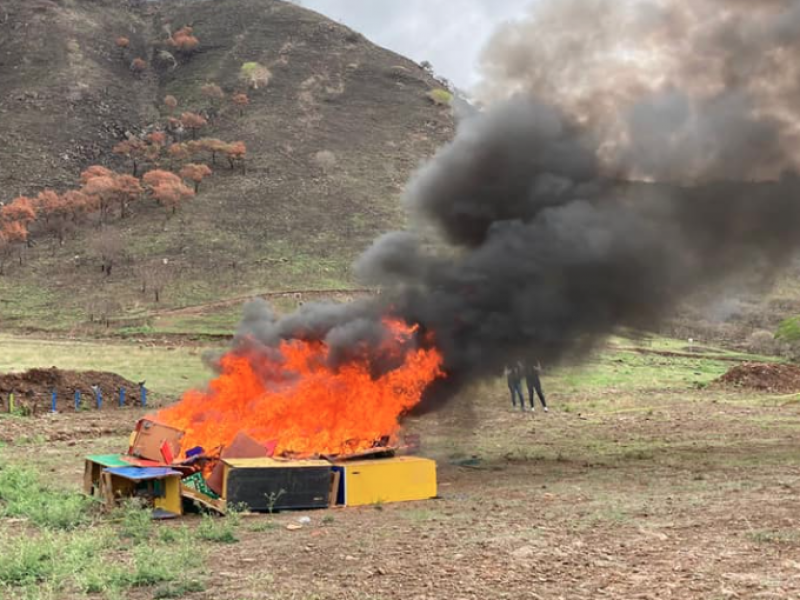 FGR incinera más de 290 kg de narcóticos en Nayarit