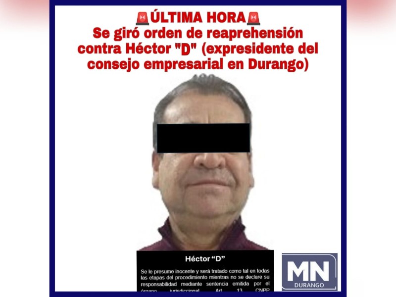 FGR reaprehende a ex líder empresarial de Durango por defraudación fiscal