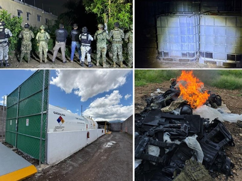 FGR reporta golpes al narco en Nayarit: Drogas, armas y gasolinera clandestina