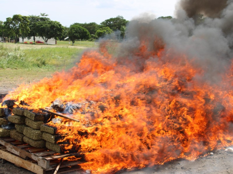 FGR y SEMAR destruyen más de 330 kilos de drogas en Veracruz FGR y SEMAR destruyen más de 330 kilos de drogas en Veracruz