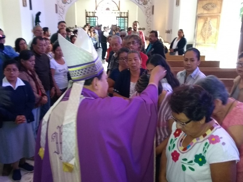 Inicia la cuaresma con primer miércoles de ceniza