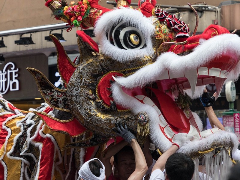 Fiesta en Hong Kong por el Año del Dragón
