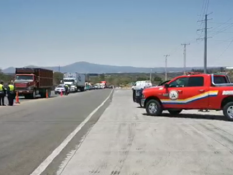 Filtro sanitario en frontera Michoacán y Jalisco