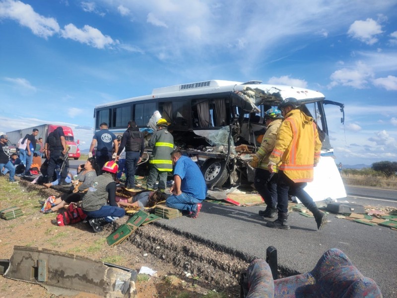 Fin de semana accidentado en Zacatecas