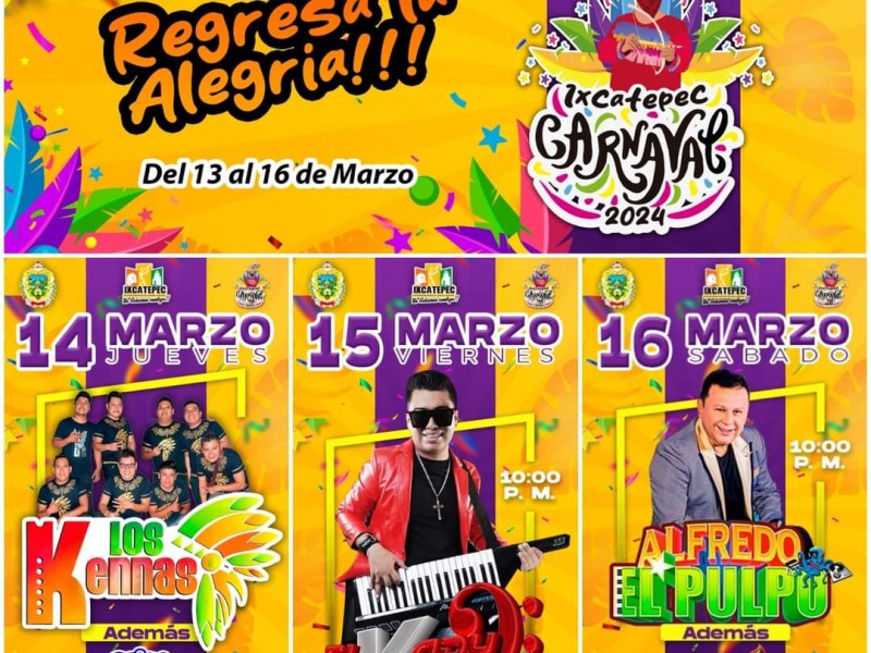 Fin de semana de Carnaval en Ixcatepec