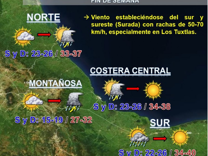 Fin de semana muy caluroso en Veracruz: PC