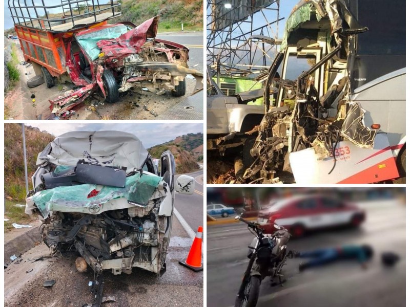 Fin de semana trágico en Oaxaca por accidentes viales
