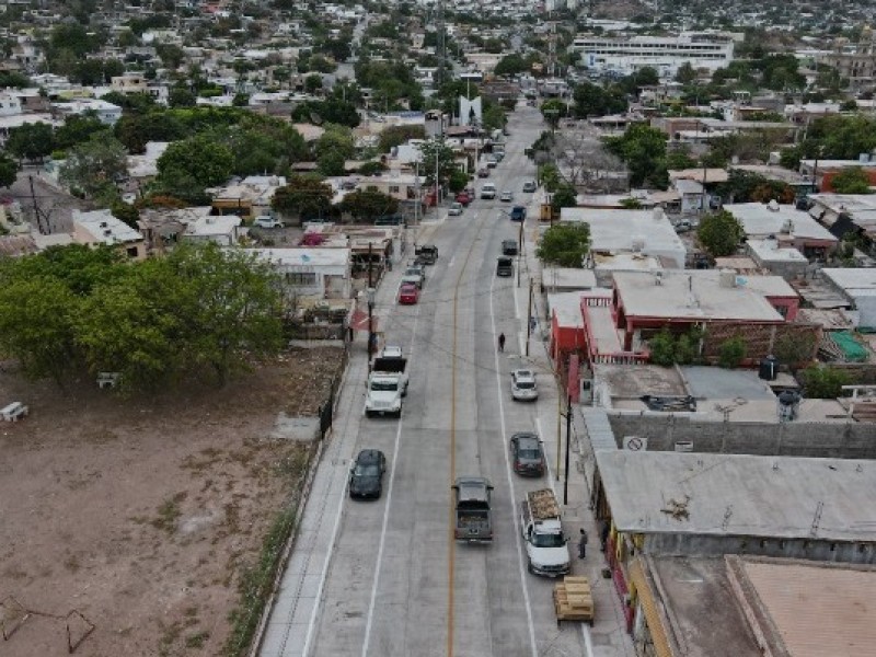 Finaliza Ayuntamiento de Guaymas obra de pavimentación en colonia Yucatán